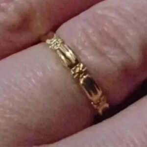 New yellow tone wedding band